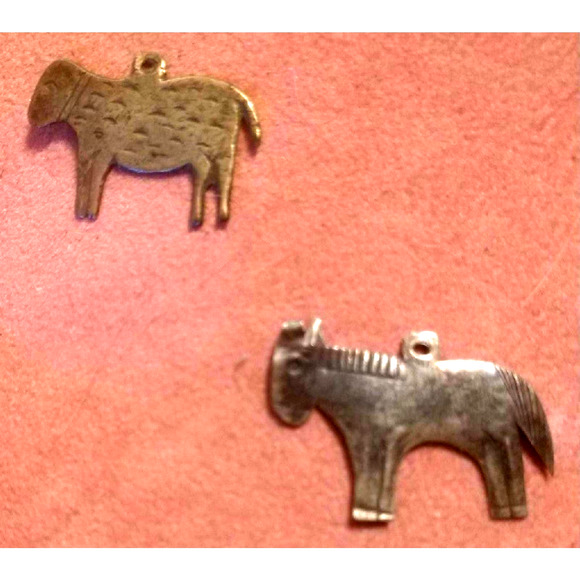 925 Sterling Silver Sheep & Donkey Charm